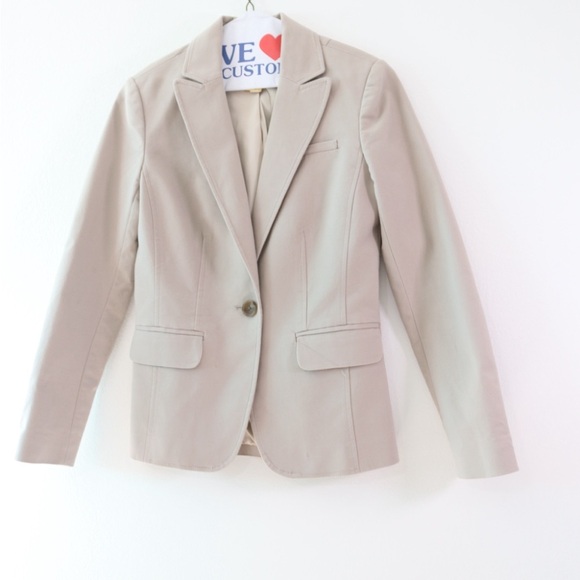 Banana Republic Tan Blazer Tailored Silhouette - Picture 2 of 8